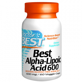 Alpha Liponsäure, Dr.Best, 600 mg, 60 Kapseln,, 50 % Rabatt MHD 09/2024 